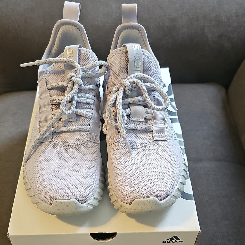 Adidas Light Gray Athletic Shoes